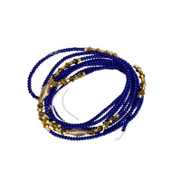 Royal blue and gold